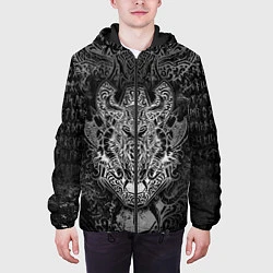 Куртка с капюшоном мужская ВАЛЬХАЛЛА - ОДИН, цвет: 3D-черный — фото 2