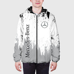 Куртка с капюшоном мужская Mercedes-Benz - Текстура, цвет: 3D-черный — фото 2
