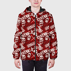 Куртка с капюшоном мужская Хард Рок HARD-ROCK, цвет: 3D-черный — фото 2