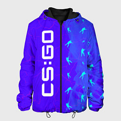 Куртка с капюшоном мужская КСГО Огонь, цвет: 3D-черный