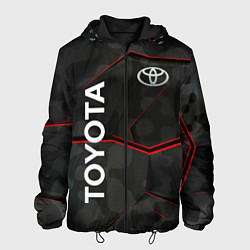 Куртка с капюшоном мужская Toyota sport auto, цвет: 3D-черный
