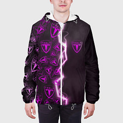 Куртка с капюшоном мужская TESLA HALF PATTERN, цвет: 3D-белый — фото 2