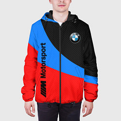 Куртка с капюшоном мужская BMW MOTOSPORT 2022, цвет: 3D-черный — фото 2