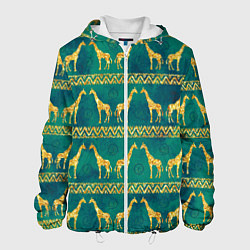 Мужская куртка Золотые жирафы паттерн