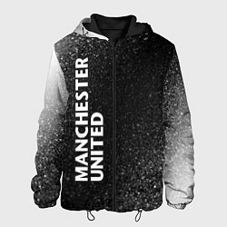 Куртка с капюшоном мужская МАНЧЕСТЕР ЮНАЙТЕД Шум По вертикали, цвет: 3D-черный
