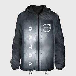 Куртка с капюшоном мужская Металлические пластины VOLVO, цвет: 3D-черный