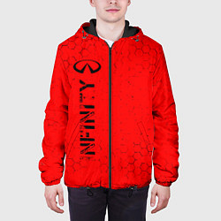 Куртка с капюшоном мужская ИНФИНИТИ Infinity Соты, цвет: 3D-черный — фото 2