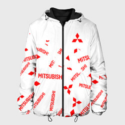 Куртка с капюшоном мужская Mitsubishi ASX, цвет: 3D-черный