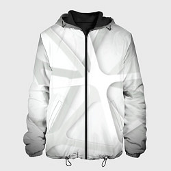 Куртка с капюшоном мужская Паутина Белая 3D 2022, цвет: 3D-черный