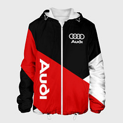 Мужская куртка Audi Ауди Черный Красный Белый