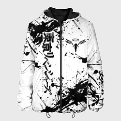 Куртка с капюшоном мужская Токийские мстители Tokyo Revengers logo краска, цвет: 3D-черный