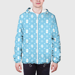 Куртка с капюшоном мужская Узор Sky Blue Dope Camo Dope Street Market, цвет: 3D-белый — фото 2