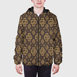Куртка с капюшоном мужская Monogramm Pattern Dope Camo Dope Street Market, цвет: 3D-черный — фото 2