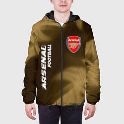 Куртка с капюшоном мужская АРСЕНАЛ Arsenal Football Огонь, цвет: 3D-черный — фото 2