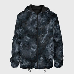 Куртка с капюшоном мужская Камуфляж Паук Ночь, цвет: 3D-черный