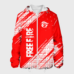Куртка с капюшоном мужская Free Fire Фри Фаер Паттерн, цвет: 3D-белый
