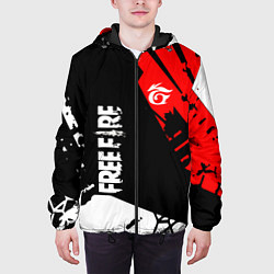 Куртка с капюшоном мужская FREE FIRE ФРИ ФАЕР, цвет: 3D-черный — фото 2