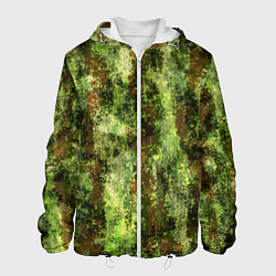 Куртка с капюшоном мужская Пиксельный камуфляж Шерхан Лес, цвет: 3D-белый