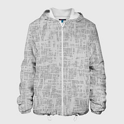Куртка с капюшоном мужская Дополнение к Город Коллекция Get inspired! 119-9-3, цвет: 3D-белый