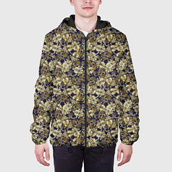 Куртка с капюшоном мужская Классические узоры, цвет: 3D-черный — фото 2