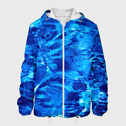 Куртка с капюшоном мужская Vanguard abstraction Water, цвет: 3D-белый