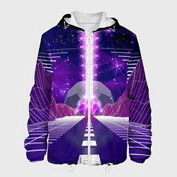 Мужская куртка Vaporwave Neon Space