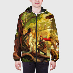 Куртка с капюшоном мужская Женщина-дерево, цвет: 3D-черный — фото 2