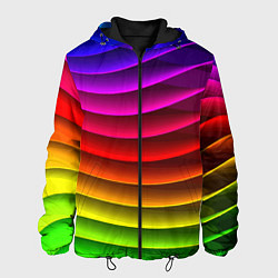 Мужская куртка Color line neon pattern Abstraction Summer 2023