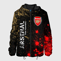 Куртка с капюшоном мужская АРСЕНАЛ Arsenal Pro Football Краска, цвет: 3D-черный