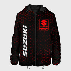 Куртка с капюшоном мужская SUZUKI Suzuki Графика, цвет: 3D-черный