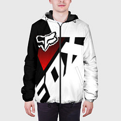 Куртка с капюшоном мужская FOX RACING - ФОКС ЧЕРНЫЙ И БЕЛЫЙ, цвет: 3D-черный — фото 2