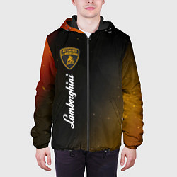 Куртка с капюшоном мужская ЛАМБОРГИНИ Космос Вертикально, цвет: 3D-черный — фото 2