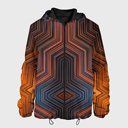 Куртка с капюшоном мужская Симметрия в геометрии цвета, цвет: 3D-черный