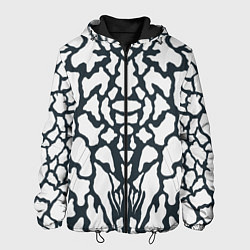 Куртка с капюшоном мужская Animal Black and White Pattern, цвет: 3D-черный
