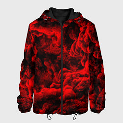 Мужская куртка Красный дым Red Smoke Красные облака