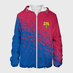 Куртка с капюшоном мужская Barcelona маленькое лого, цвет: 3D-белый