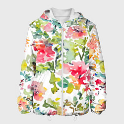 Мужская куртка Floral pattern Watercolour Summer