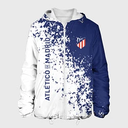 Куртка с капюшоном мужская Atletico madrid football sport, цвет: 3D-белый