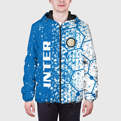 Куртка с капюшоном мужская Inter соты, цвет: 3D-черный — фото 2