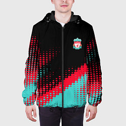 Куртка с капюшоном мужская Ливерпуль краска, цвет: 3D-черный — фото 2