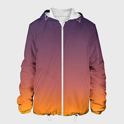 Куртка с капюшоном мужская Sunset Gradient, цвет: 3D-белый