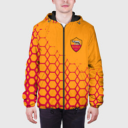 Куртка с капюшоном мужская Рома соты, цвет: 3D-черный — фото 2