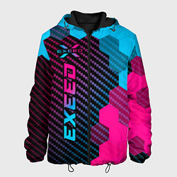 Куртка с капюшоном мужская Exeed Neon Gradient - FS, цвет: 3D-черный