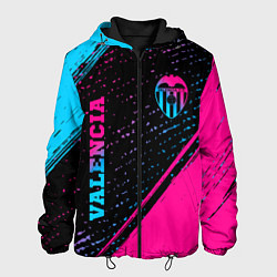 Куртка с капюшоном мужская Valencia Neon Gradient, цвет: 3D-черный