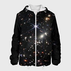 Куртка с капюшоном мужская Новое изображение ранней вселенной от Джеймса Уэбб, цвет: 3D-белый