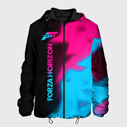 Куртка с капюшоном мужская Forza Horizon Neon Gradient, цвет: 3D-черный