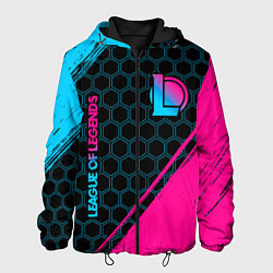 Куртка с капюшоном мужская League of Legends Neon Gradient, цвет: 3D-черный