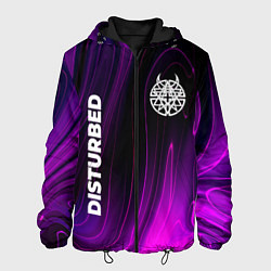 Куртка с капюшоном мужская Disturbed Violet Plasma, цвет: 3D-черный