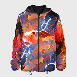 Куртка с капюшоном мужская Fire thunder, цвет: 3D-черный