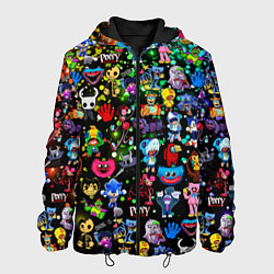 Куртка с капюшоном мужская Персонажи из разных игр, цвет: 3D-черный